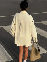 Women Leopard Print Splice Loose Shirt, Casual Fashion Women 2Pcs Set For Autumn/Winter